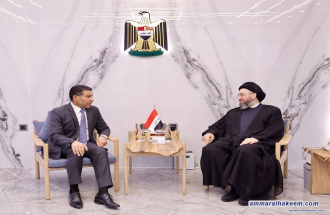 السيد الحكيم يبحث مع الشيخ جمال الضاري أهمية الاستقرار ونبذ الخطاب المتشنج