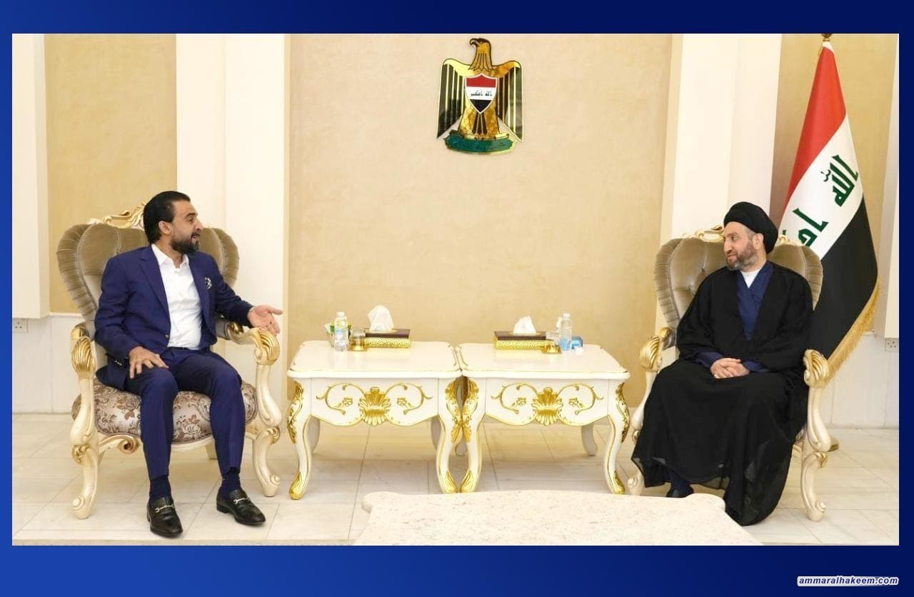 السيد عمار الحكيم يستقبل رئيس مجلس النواب محمد الحلبوسي ويبحث معه تطورات المشهد السياسي