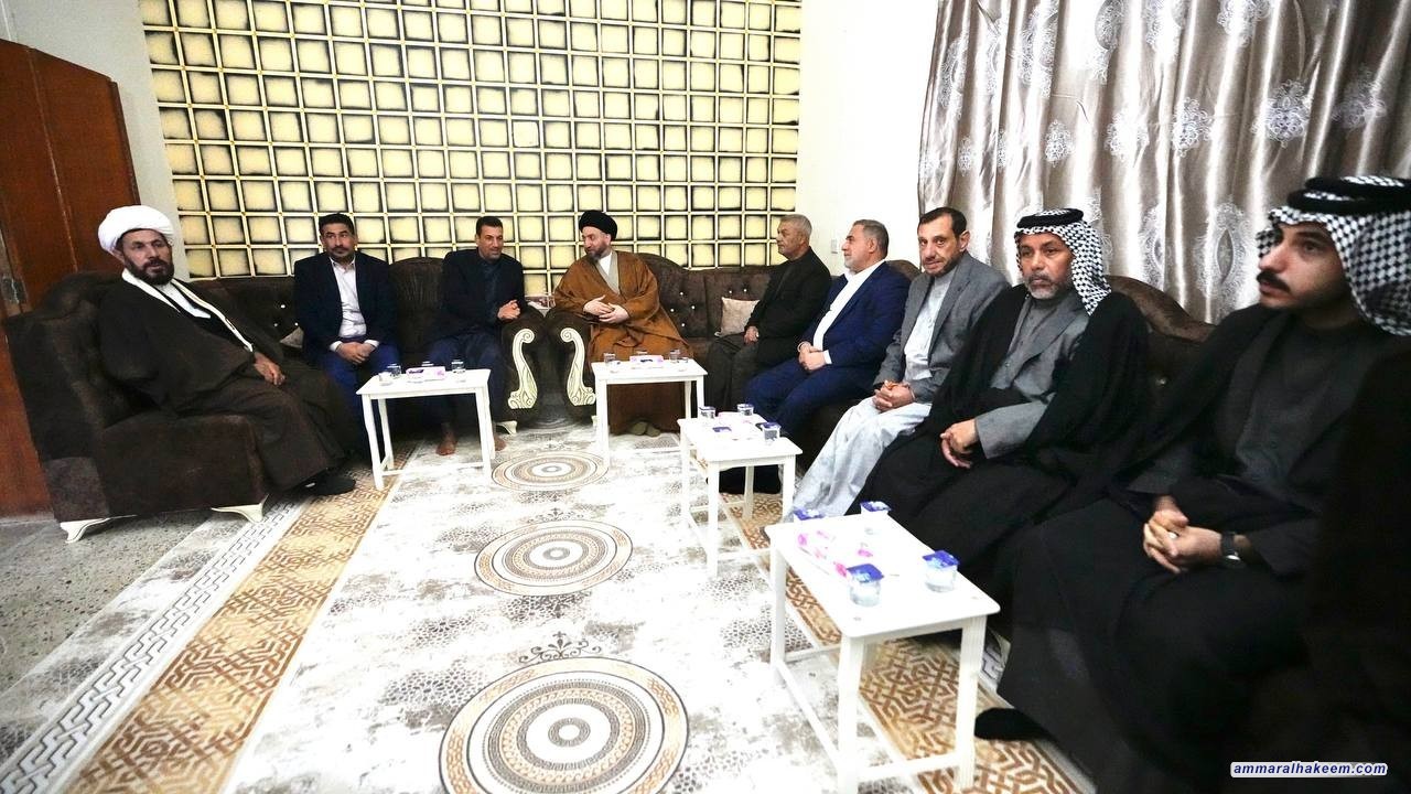 سەماحەتی حەكیم سەردانی ماڵی سرودبێژی حوسێنی یاسین ڕومێسی كرد