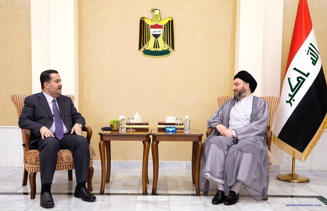 السيد الحكيم للسوداني .. العراق يحتاج لحكومة خدمة يقودها اكفاء وتتسم بالتوازن