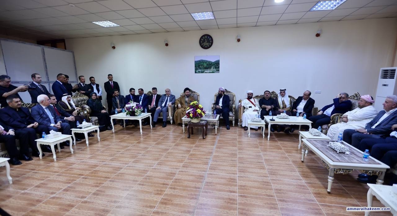 السيد الحكيم يشارك الايزيديين احتفالاتهم بعيد الجماعية ويؤكد ضرورة التمسك بالتعايش السلمي