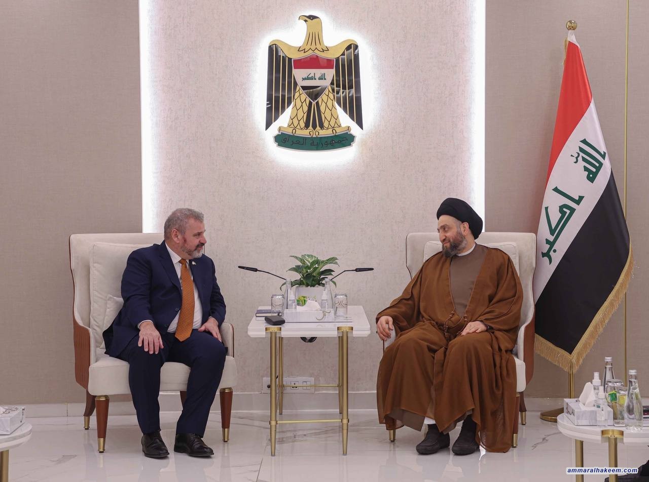 Sayyid Al-Hakeem discusses bilateral ties, support development road with EU Ambassador