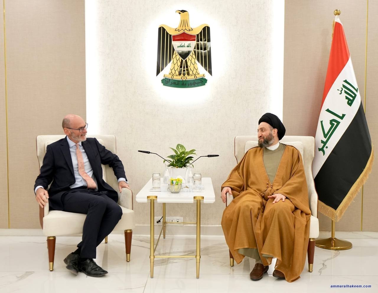 Sayyid Al-Hakeem stresses ending war on Gaza, aids to enter urgently