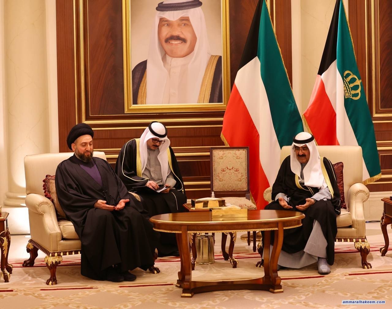 السيد الحكيم يقدم التعازي بوفاة امير دولة الكويت الشيخ نواف الاحمد الجابر الصباح