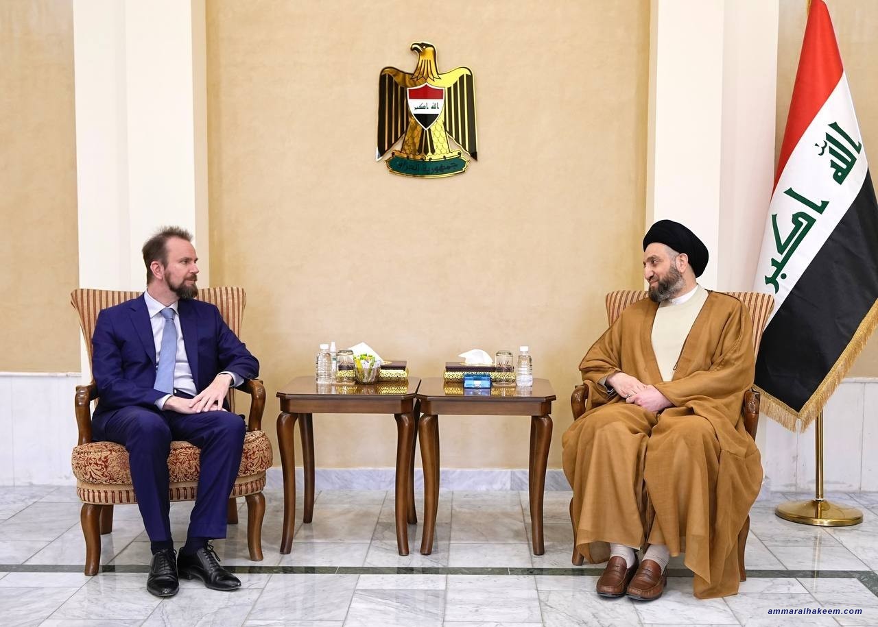 السيد الحكيم يستقبل سفير الاتحاد الاوربي ويدعو لتفعيل الاتفاقات المشتركة