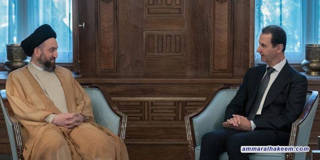 السيد الحكيم يؤكد اهمية استعادة دمشق لدورها الاقليمي والدولي