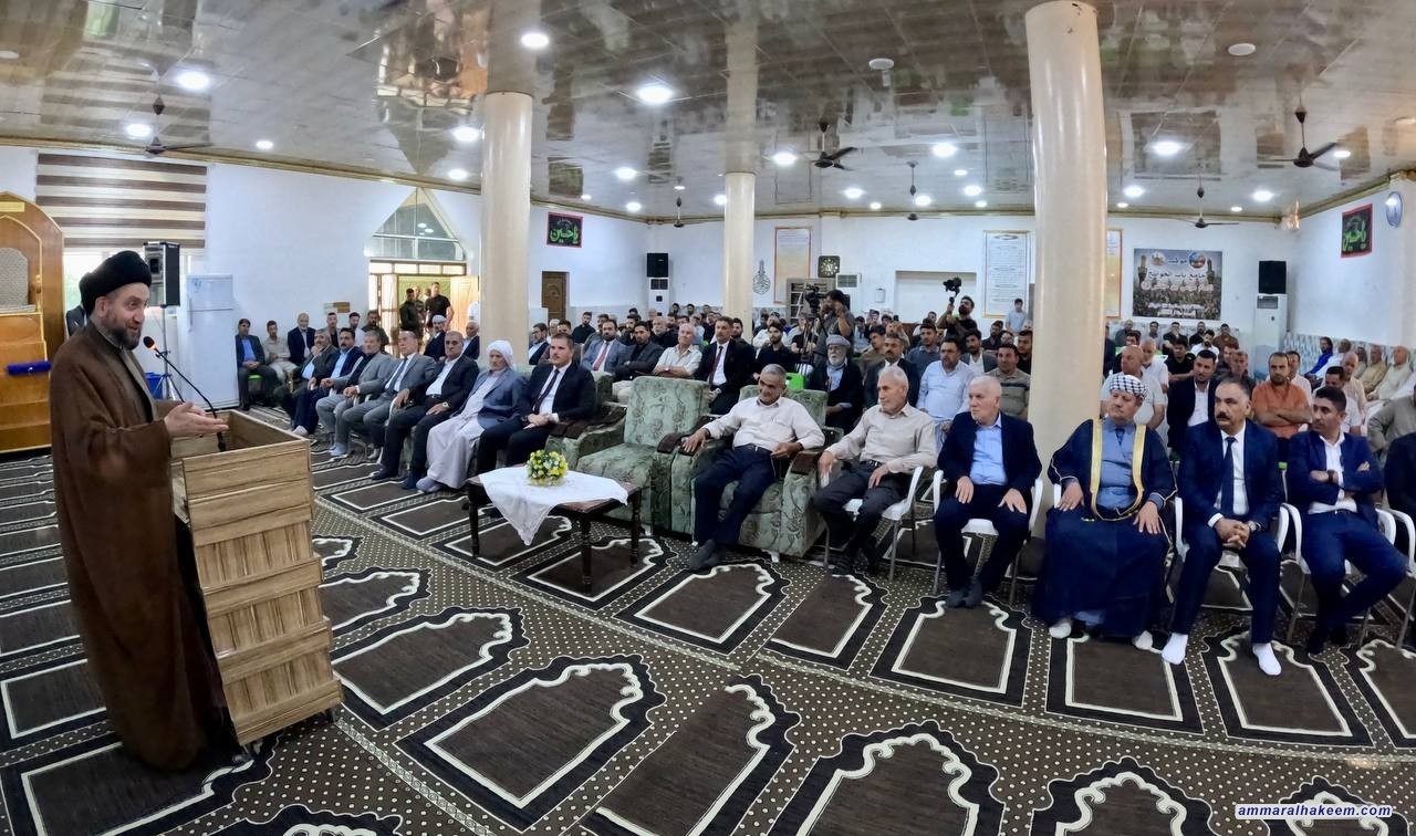 سەماحەتی حەكیم ستایشی قوربانییەكانی تازە دەكات و ڕۆڵی مەرجعیەتی ئاینی لە سەركەوتن بەسەر داعش باس دەكات