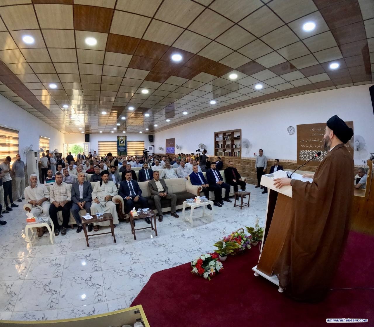 Sayyid Al-Hakeem meets several Sheiks, dignitaries, and Sons of Kasbat Basheer