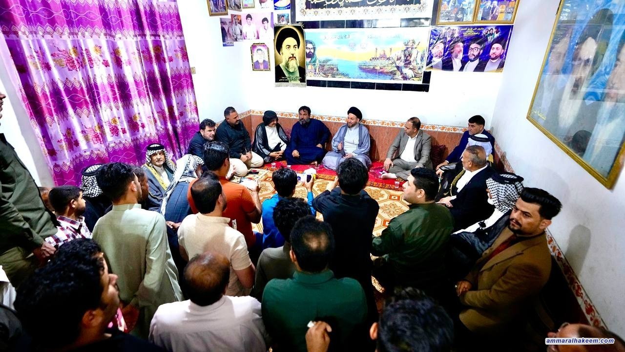 السيد الحكيم يترحم على شهداء ناحية الشهيد عز الدين سليم