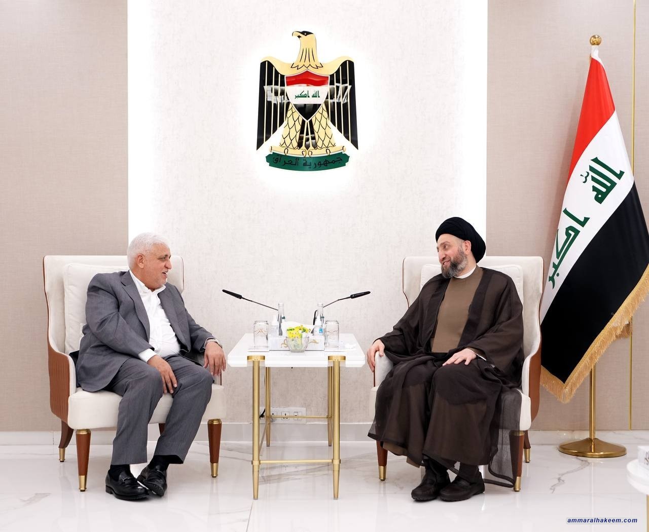 Sayyid Al-Hakeem discusses stability, transform it to sustainable stability with Al-Fayadh