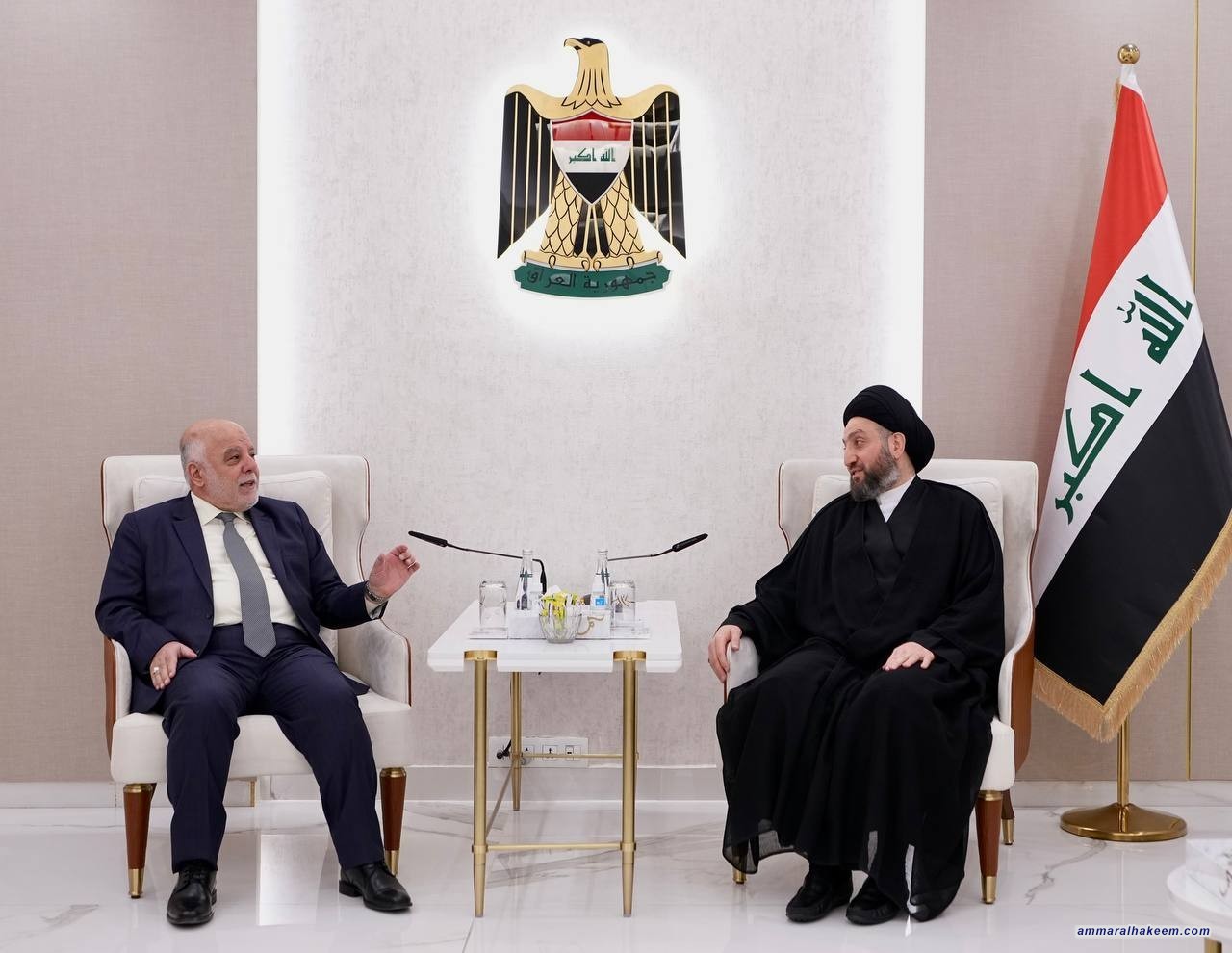 Sayyid Al-Hakeem meets Al-Abadi, discusses upcoming elections special preparations
