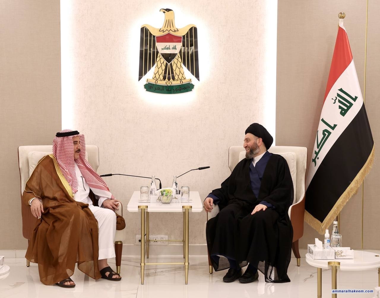 Sayyid Al-Hakeem commends Sunni Endowment's initiative to serve Imam Hussein's visitors, considers it a scene of national unity