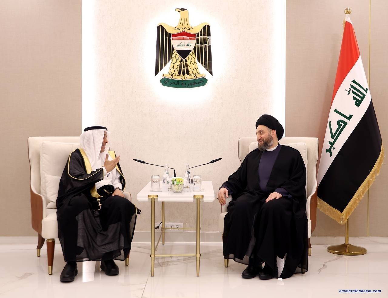 السيد الحكيم يلتقي وفد مجلس الشورى السعودي ويعد الزيارات المتبادلة رسائل ايجابية لمرحلة التعاون بين البلدين