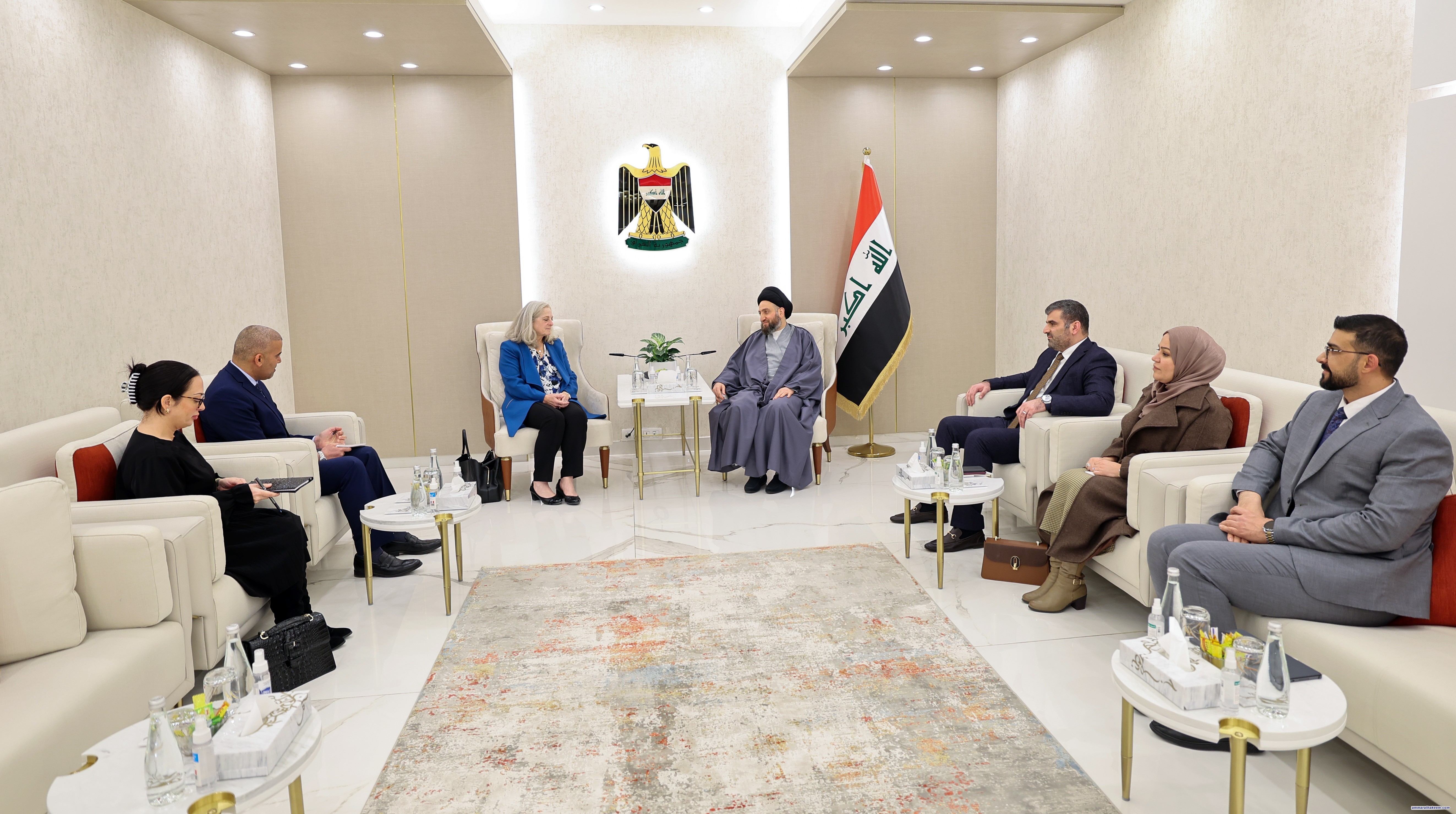 Sayyid Al-Hakeem affirms ending international alliance’s campaign's importance with U.S ambassador