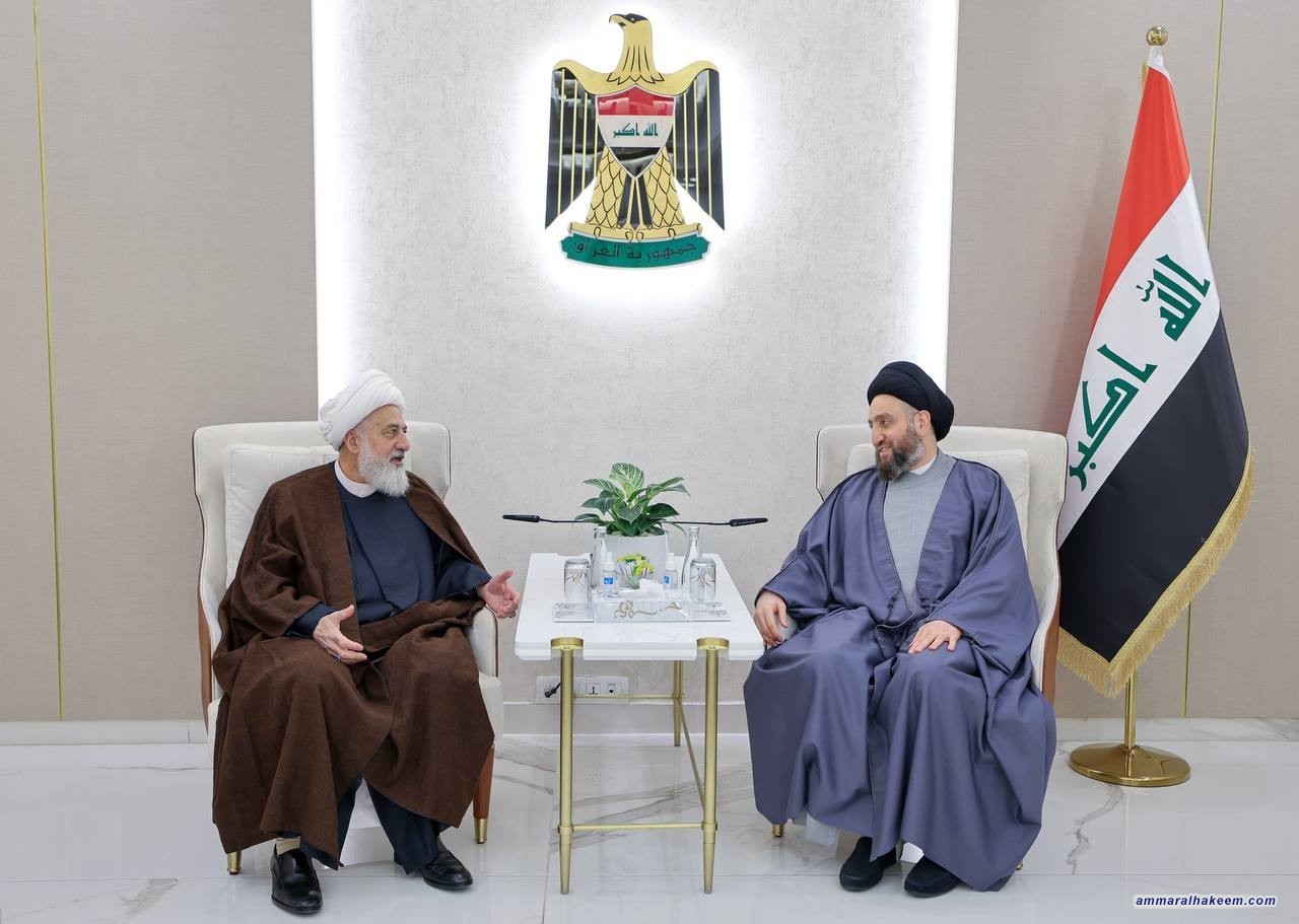 Sayyid Al-Hakeem discusses Islamic Nation Challenges, especially Gaza crisis, with Sheikh Al-Khateeb