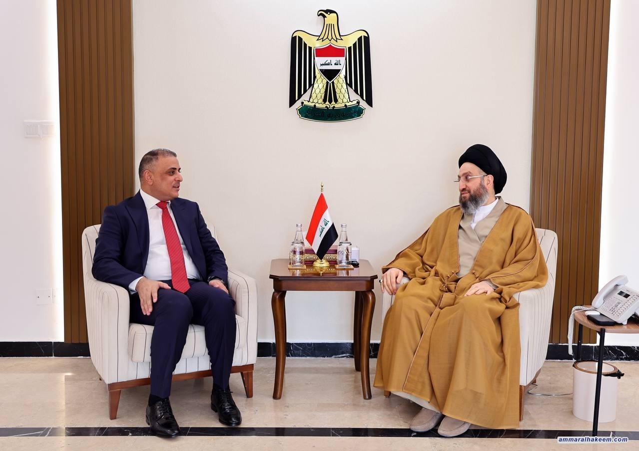 السيد الحكيم يستقبل المياحي ويشدد على منح الحكومات المحلية صلاحياتها الدستورية