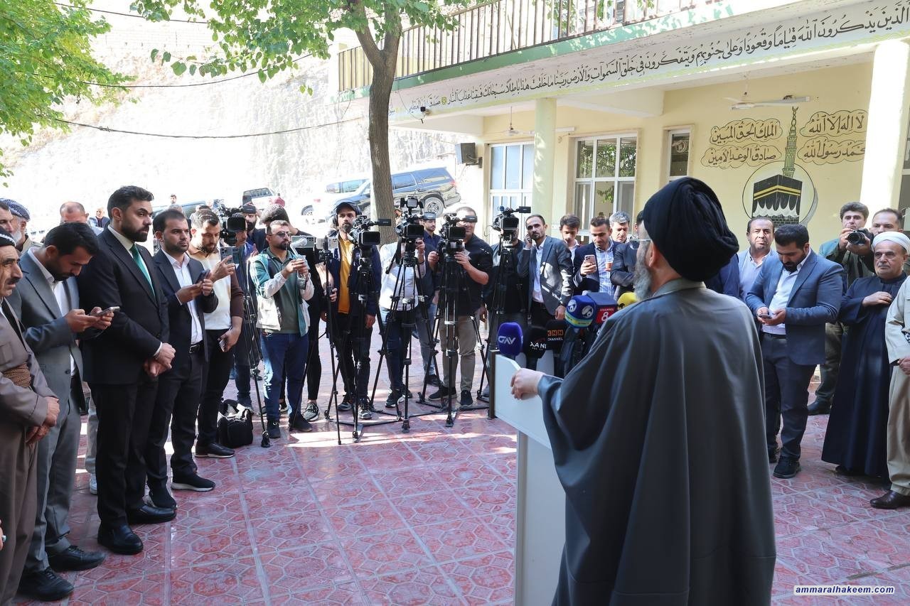 السيد الحكيم .. زيارتنا لاقليم كردستان تاتي من باب التواصل الاجتماعي