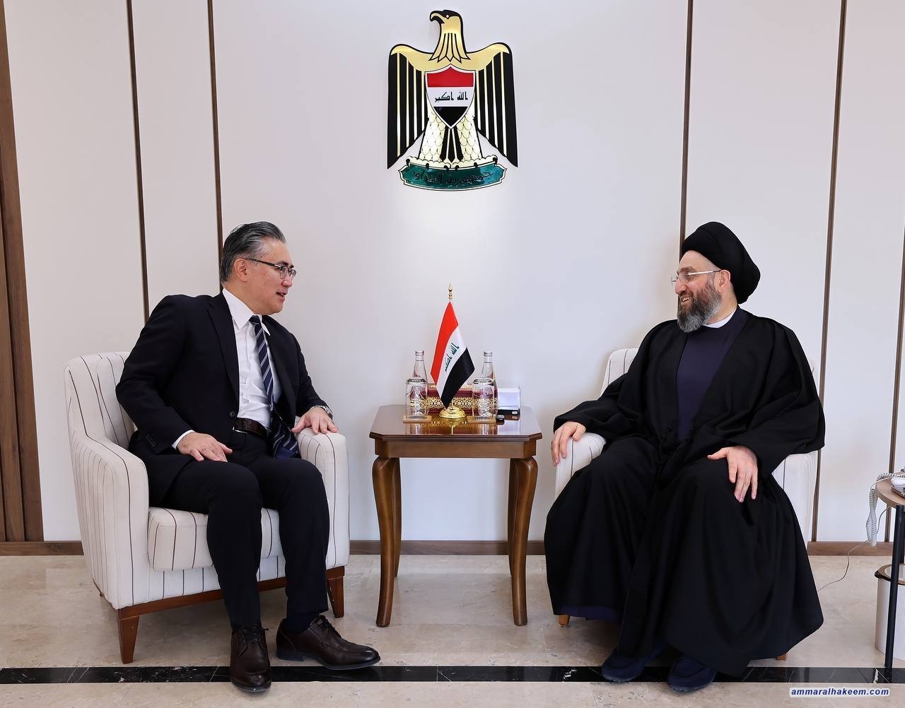 خلال لقائه السفير الياباني، السيد الحكيم يشدد على تنويع الاقتصاد العراقي ومغادرة ظاهرة الدولة الريعية
