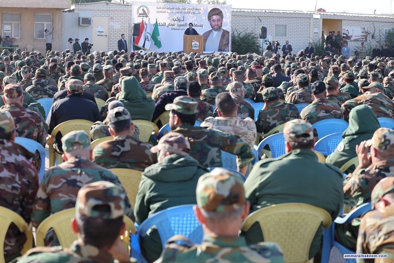 السيد الحكيم يشيد بدور الفرقة في استتباب الأمن في محافظة النجف الأشرف، على الرغم من أن الناس لا ترى هذه الجهود  بسبب مناطق تواجد الفرقة