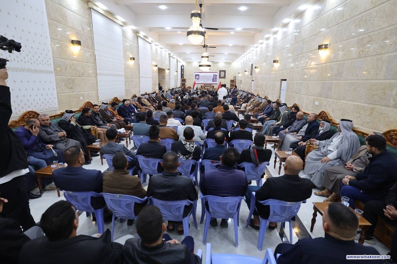 السيد الحكيم.. العراق انتقل من حالة اللااستقرار إلى حالة الاستقرار  بأشكاله السياسي والاجتماعي والأمن