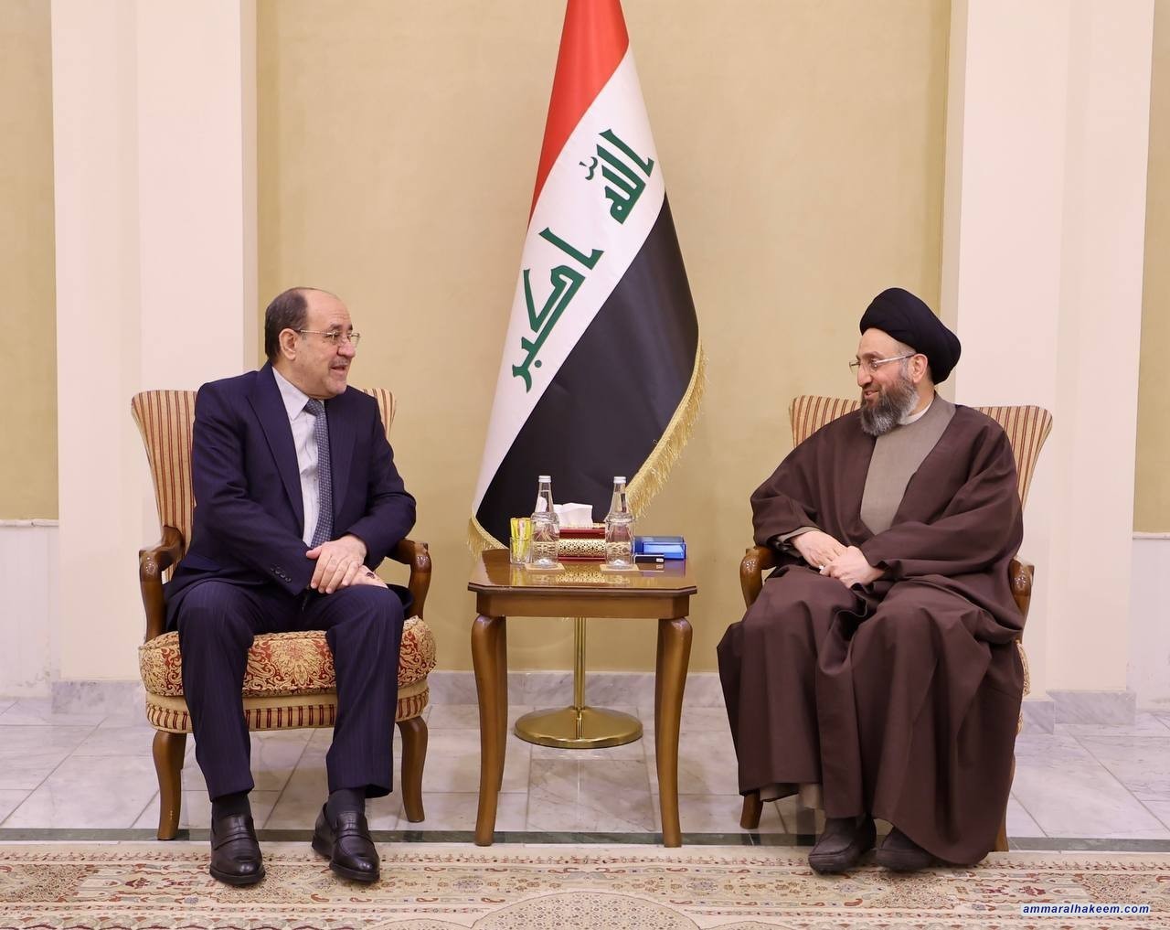 السيد الحكيم يلتقي رئيس ائتلاف دولة القانون