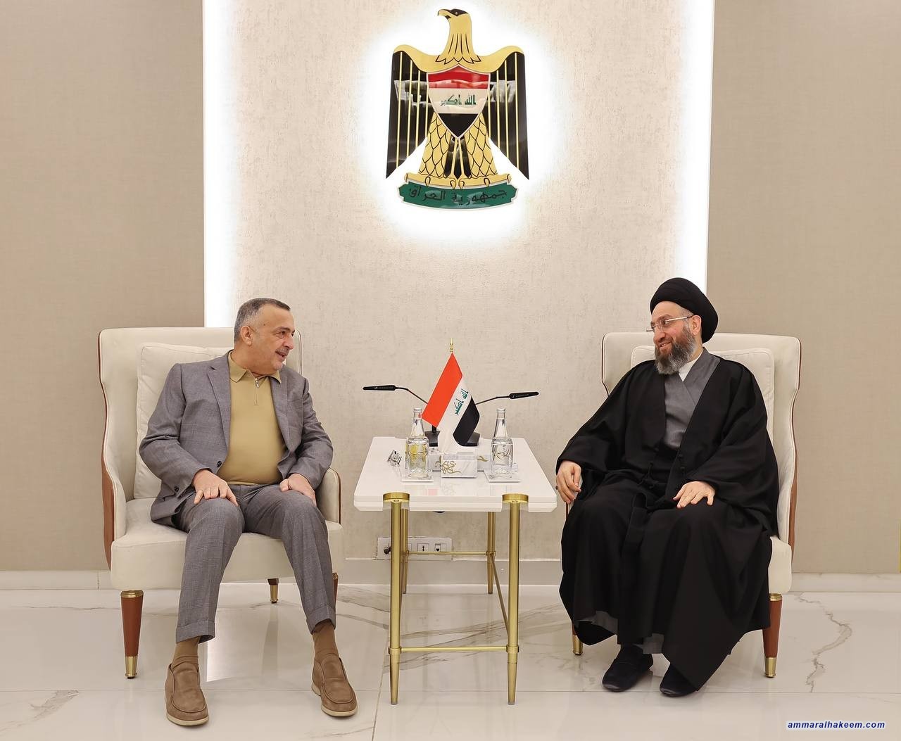 Sayyid Al-Hakeem Meets with National Movement for Reform and Development Leader