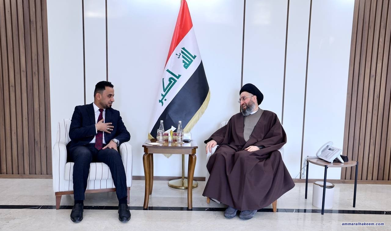 السيد الحكيم يلتقي وفد نادي النجف الرياضي ويؤكد على دعم تطوير النادي وتوسيع مصادر دخله
