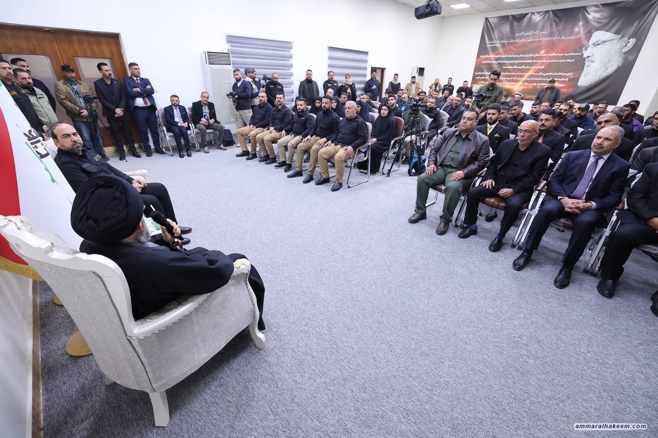 السيد الحكيم .. الحشد الشعبي يمثل ظهيرا مهما لباقي الأجهزة الأمنية ومحفزا لهم على البذل والعطاء