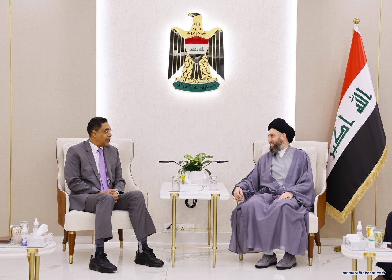 السيد الحكيم يستقبل السفير الكويتي ويجدد دعوته لانهاء ملف التحالف الدولي واستبداله بالعلاقات الثنائية