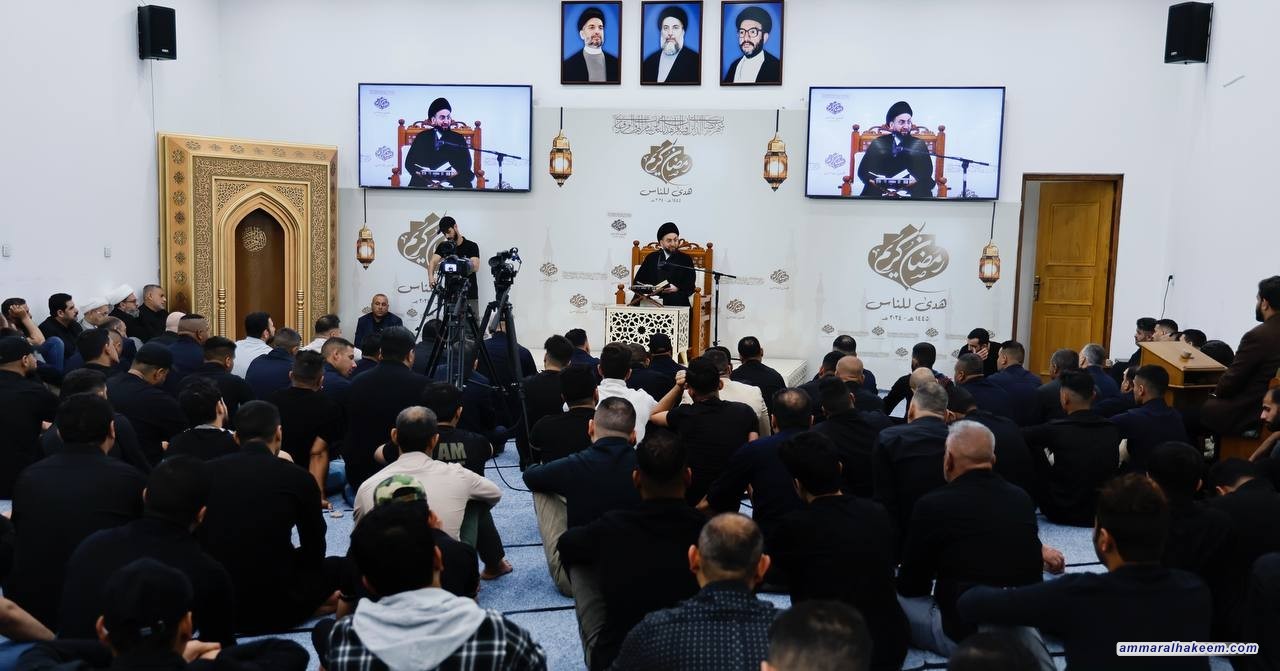 السيد الحكيم.. من اداب الطعام البداية بالبسملة والنهاية بحمده تعالى