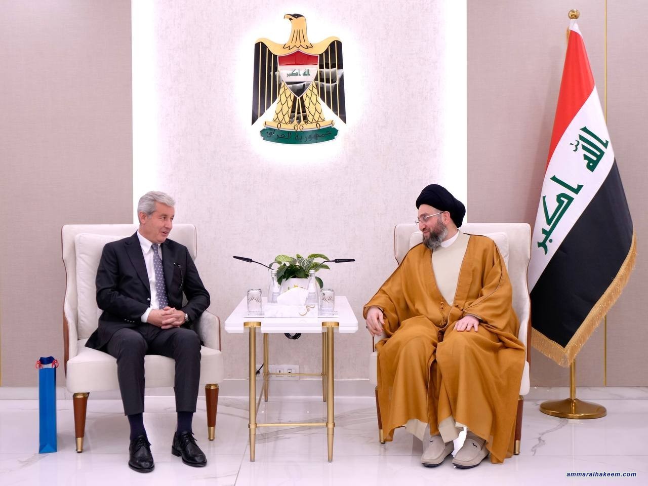 السيد الحكيم يدعو لثلاثية الاقتصاد والامن والمياه في التعامل مع تركيا