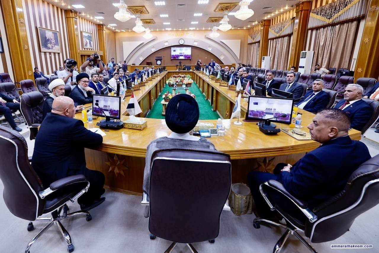 السيد الحكيم يؤكد ضرورة الإسناد الفكري للحكومة المحلية في الديوانية من قبل جامعة القادسية وملاكاتها ببحوثها ودراساتها