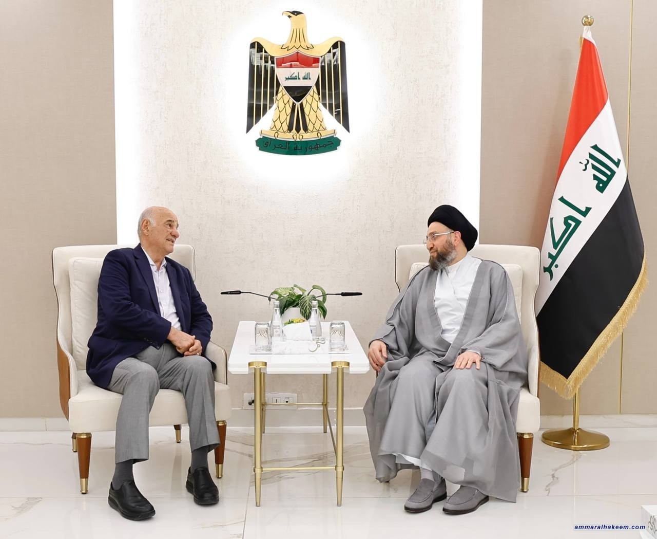 Sayyid Al-Hakeem meets Water Resources Minister, and advocates for provincial water allocations