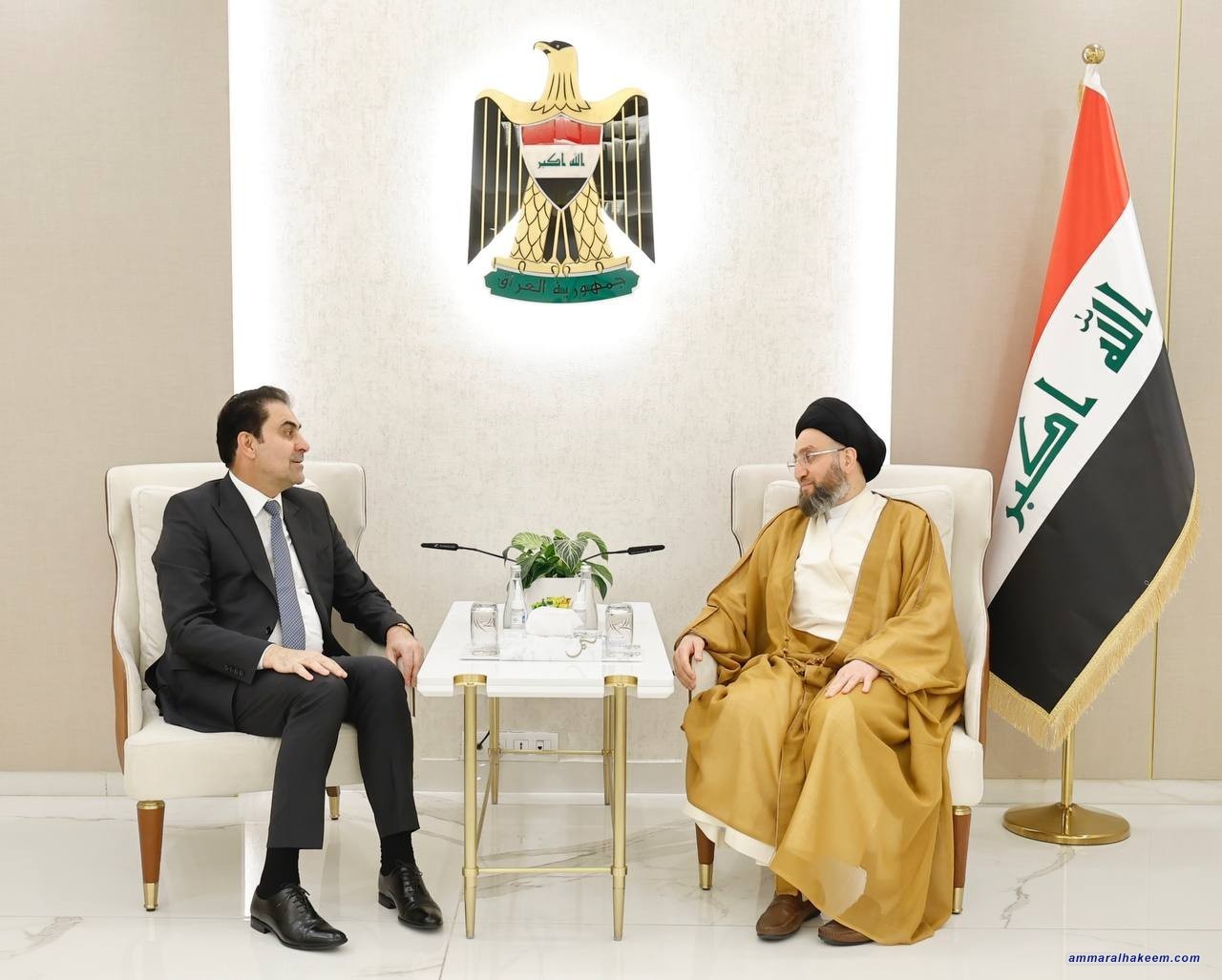 السيد الحكيم يبحث مع المندلاوي مستجدات المشهد السياسي واختيار رئيس جديد لمجلس النواب