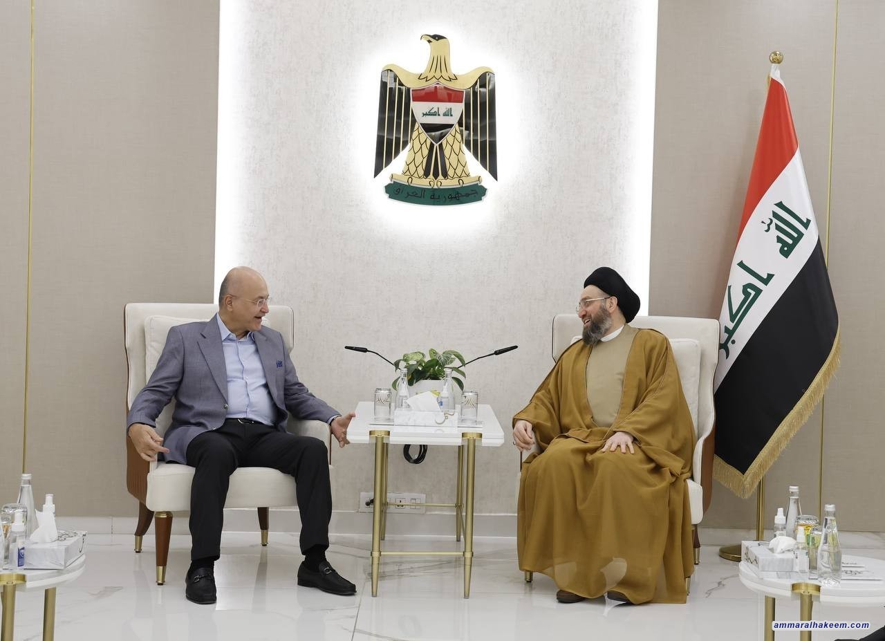 Sayyid Al-Hakeem receives Dr. Barham Salih, discusses political developments