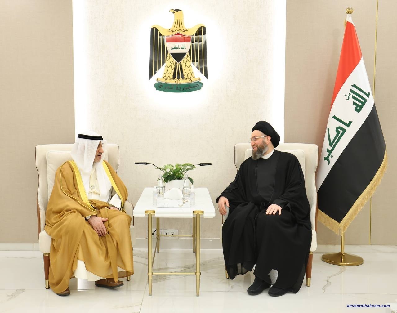 Sayyid Al-Hakeem to Kuwaiti Interior Minister: Pleased to have Iraq host Arab Brethren