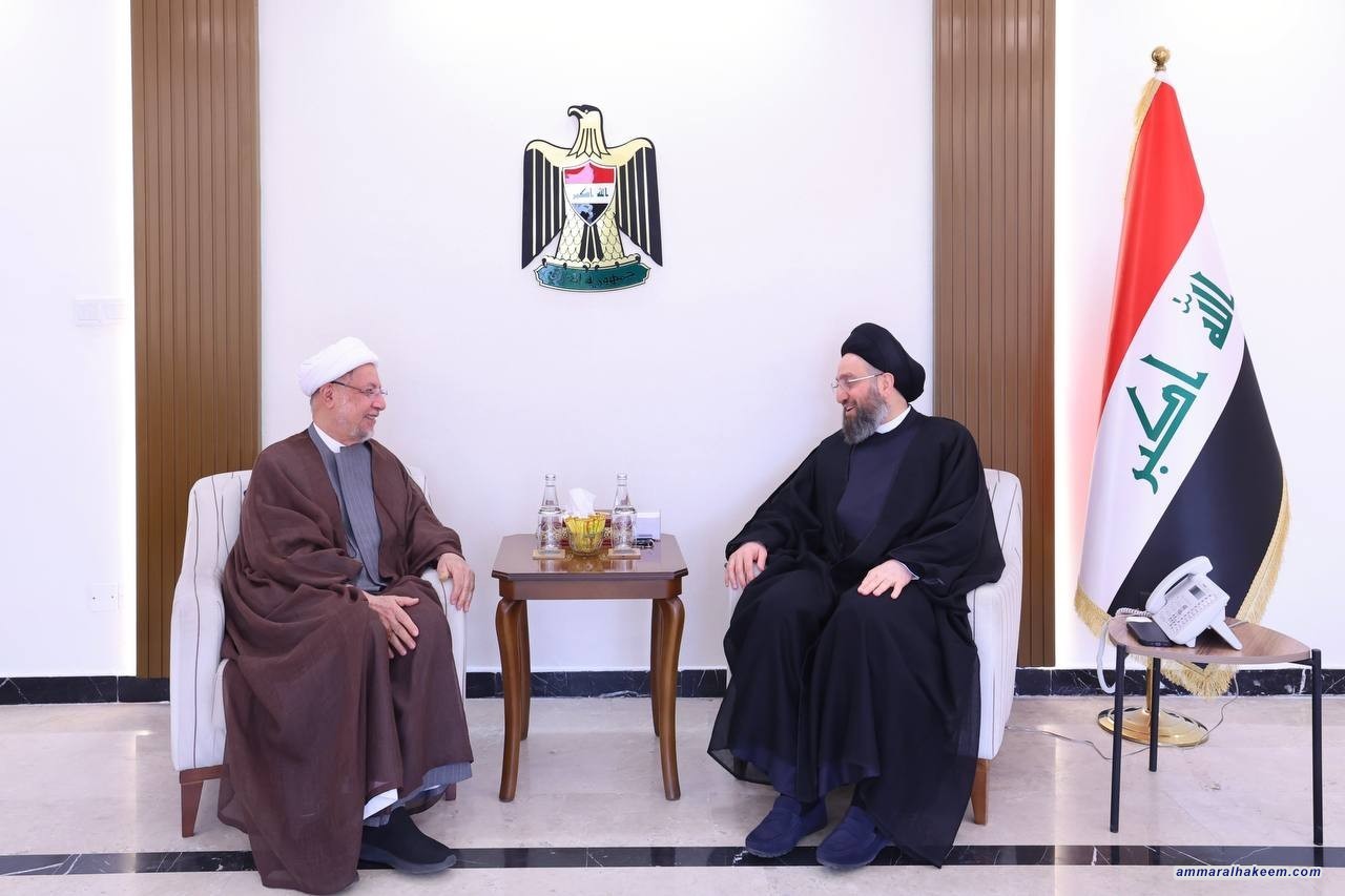 Sayyid Al-Hakeem Meets with Sheikh Al-Attiyah, Reaffirms Government's Service Path Support