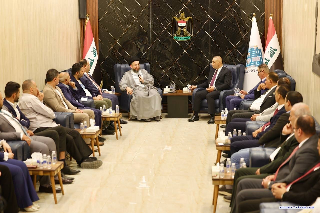 السيد الحكيم يؤكد اهمية التيار المدني في المجتمع العراقي ويدعو لمحاكمة علنية لسرقة القرن