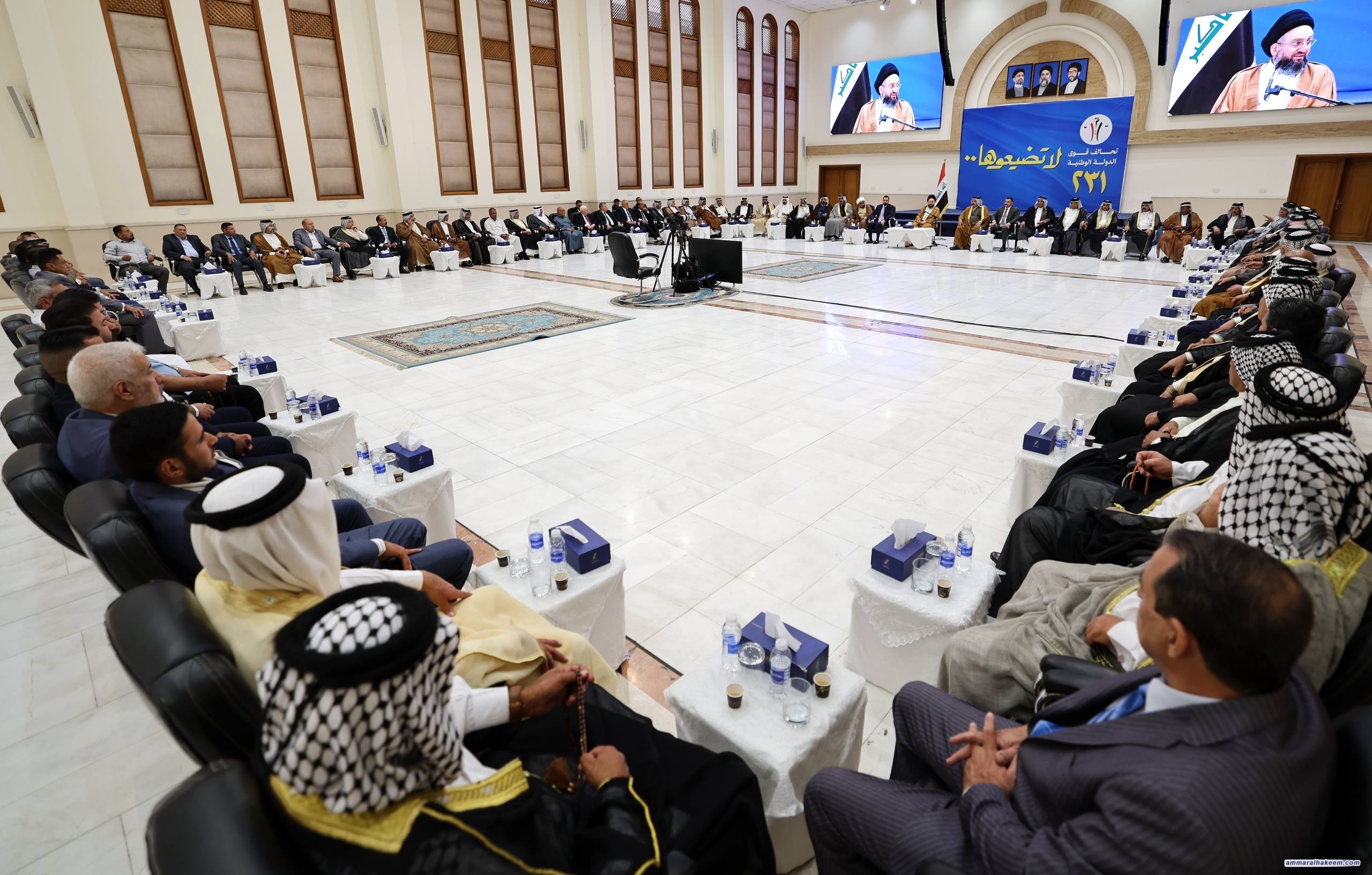 Sayyid Al-Hakeem Meets Al-Mada’in Dignitaries: Broad Elections Participation to Guarantee National Stability