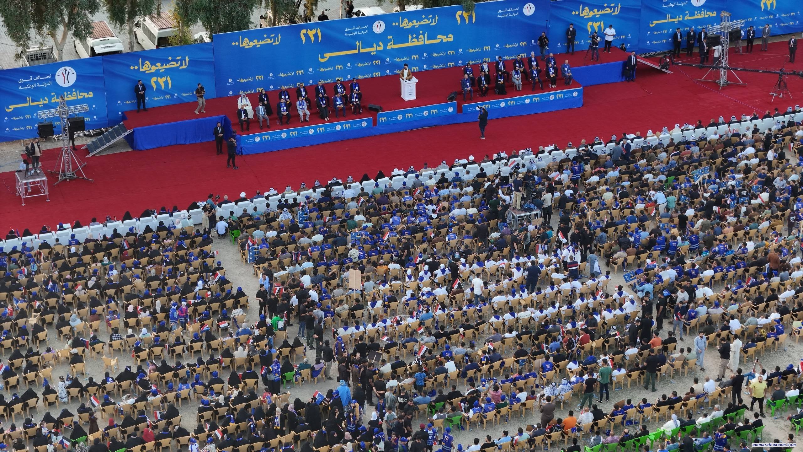 السيد الحكيم يدعو من ديالى إلى تنافس شريف ورفض المال السياسي والضغوط الانتخابية