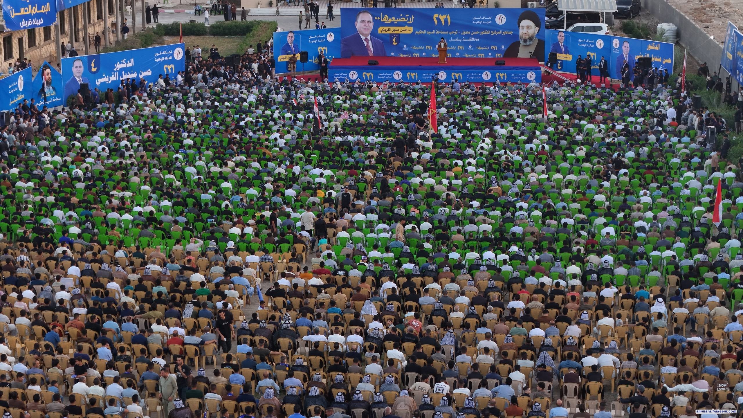 السيد الحكيم يلتقي شيوخ ووجهاء قريش في بابل ويؤكد: التحدي القادم خدمي واقتصادي