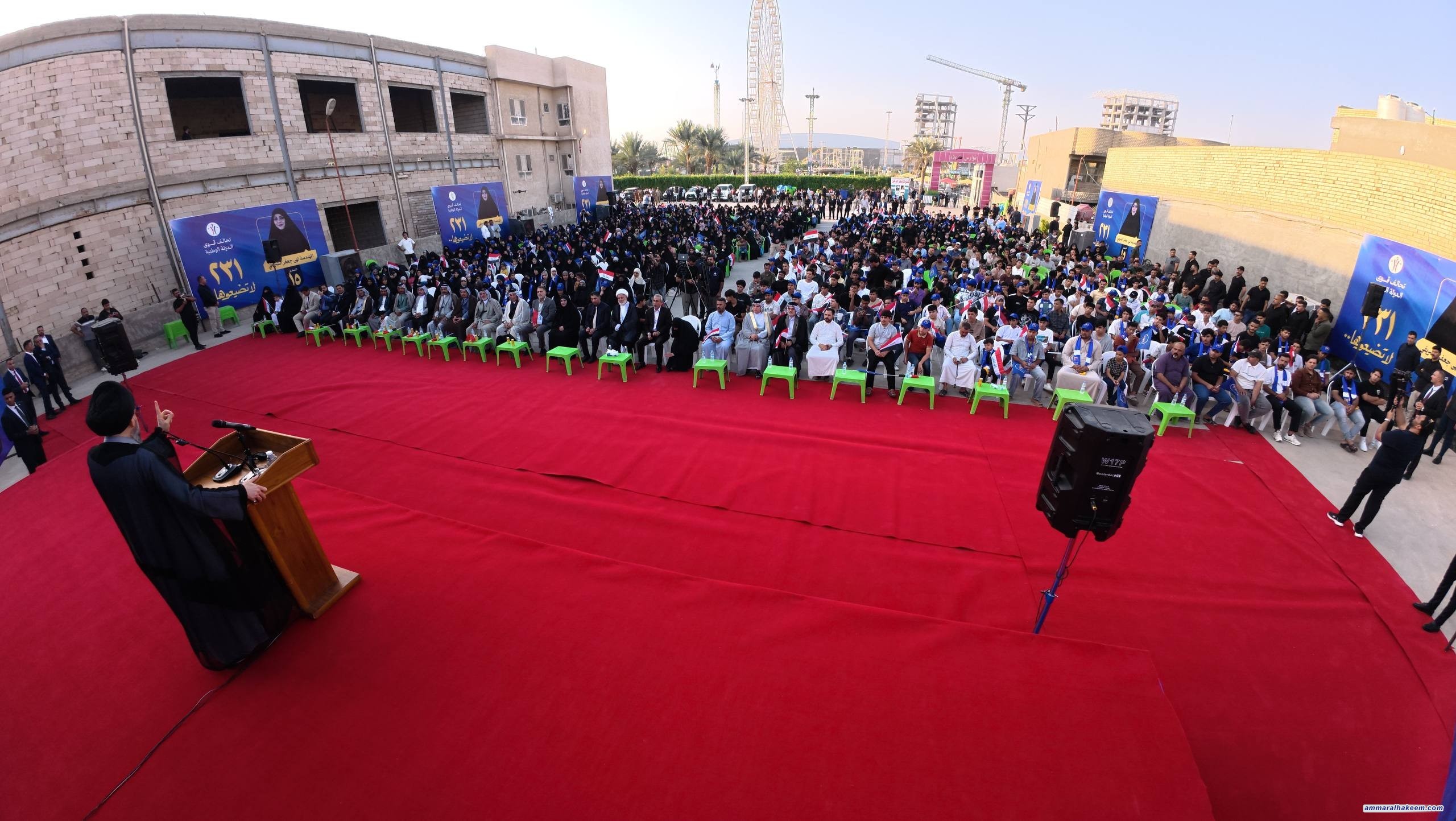 السيد الحكيم يؤكد من كربلاء أهمية الاعتدال ويحثّ على مشاركة واعية وفاعلة في الانتخابات