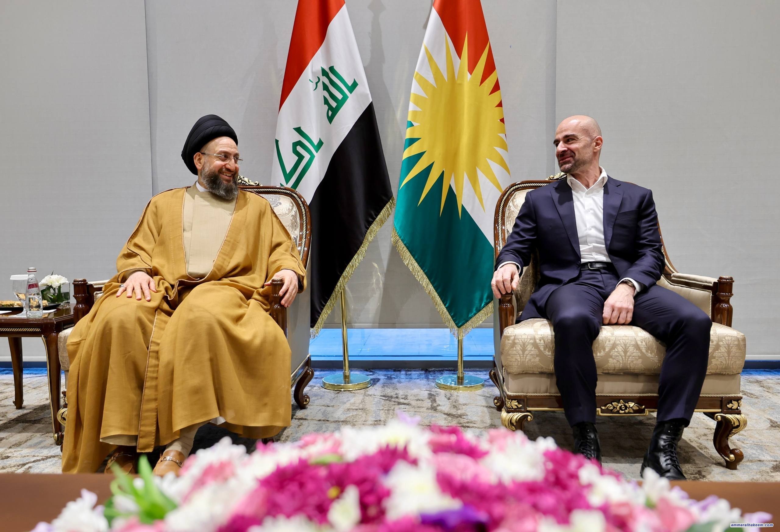 السيد الحكيم يلتقي بافل طالباني: استذكار إرث مام جلال والتأكيد على وحدة الصف والانتخابات فرصة لتحقيق الاستقرار المستدام