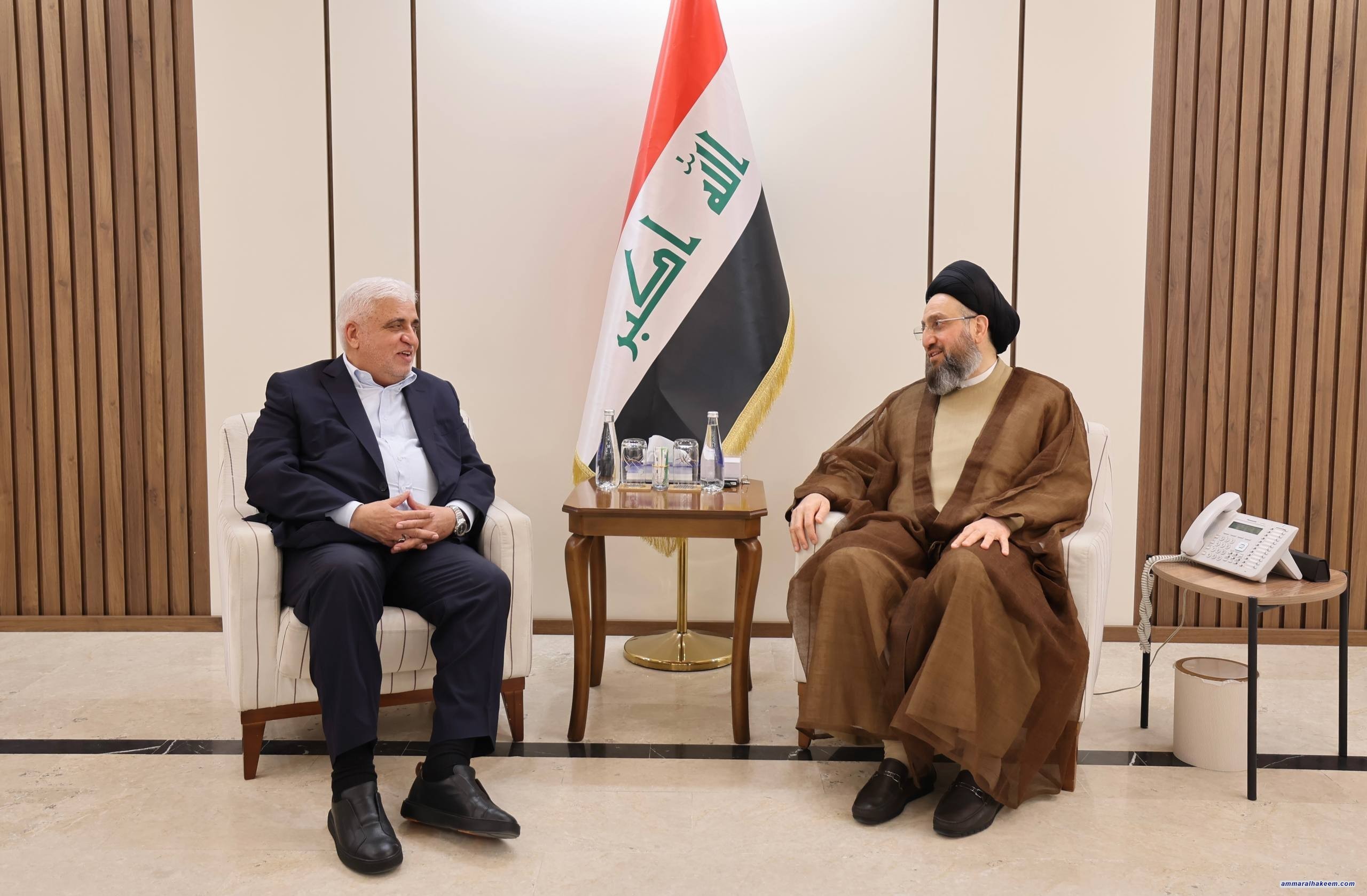 Sayyid Al-Hakeem Receives Al-Fayyadh, Affirms PMF’s Independence, Clear from Political Competition