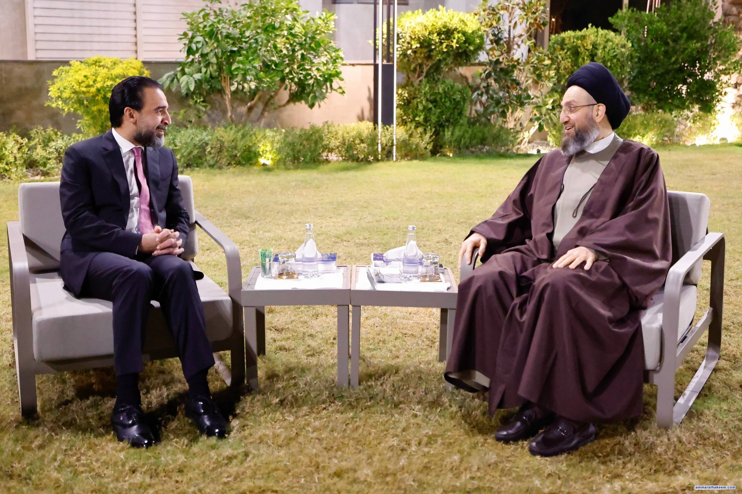 السيد الحكيم يبحث مع الحلبوسي تشكيل الحكومة المقبلة ويؤكدان أهمية الرؤية المشتركة واستكمال البنية التشريعية للدولة