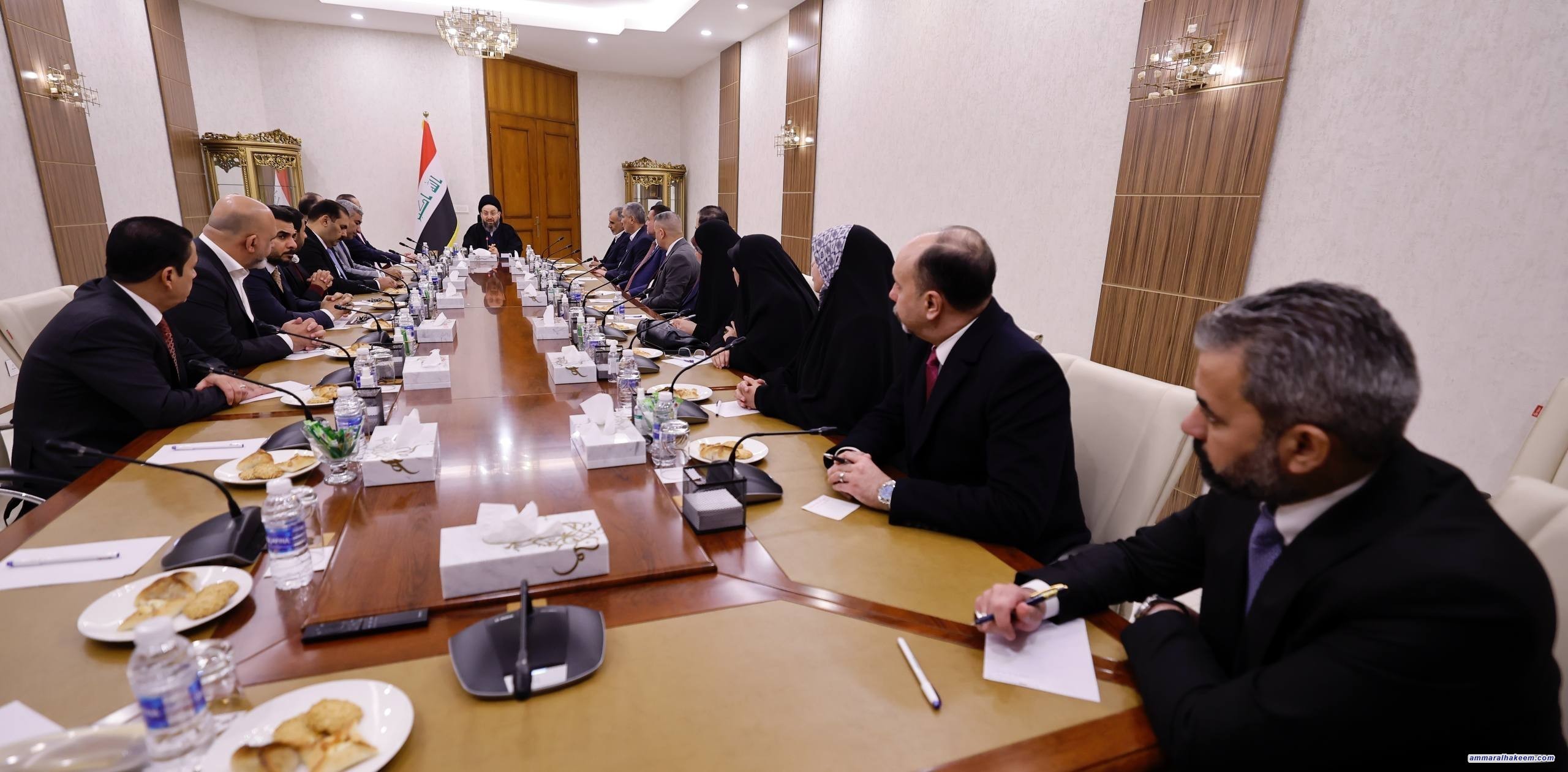 السيد الحكيم يؤكد وحدة قرار تحالف قوى الدولة الوطنية ويدعو إلى أداء برلماني فاعل والالتزام بالتوقيتات الدستورية