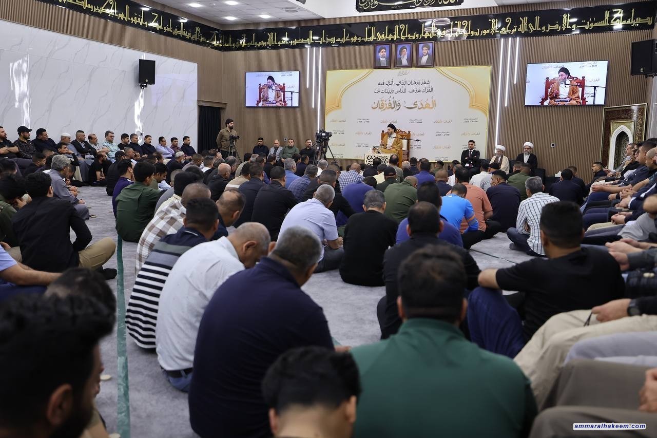 سەماحەتی حەكیم بەردەوامە لە ڕوونكردنەوەی وانە ڕەمەزانییەكان و باسی ڕێگرەكانی نوێژ و كاریگەرییەكانی دەكات