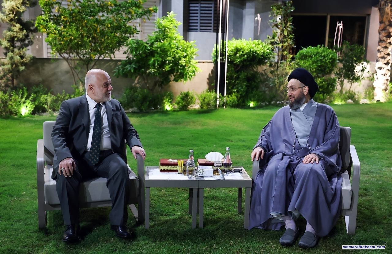 السيد الحكيم يلتقي الدكتور حيدر العبادي ويبحث تطورات الأوضاع السياسية والاجتماعية