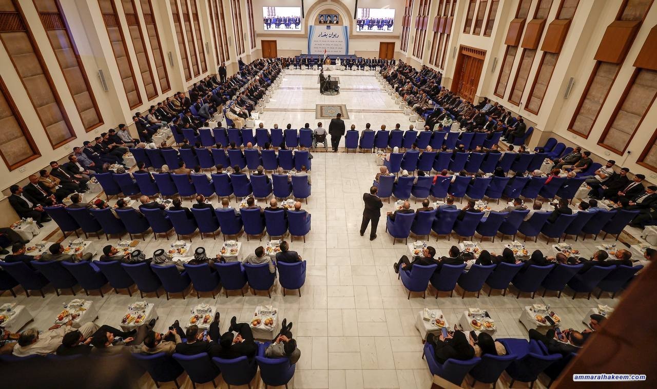 السيد الحكيم من ديوان بغداد: العراق يعيش تعافياً حقيقياً ويخطو بثبات نحو الاستقرار والتنمية