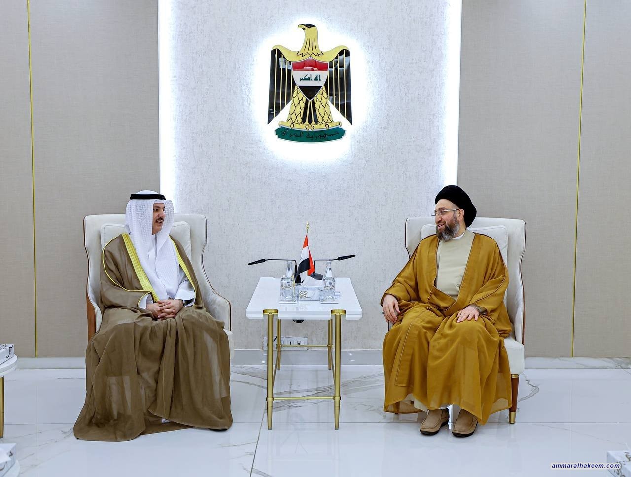 Sayyid Al-Hakeem Receives Former Kuwaiti National Assembly Delegation, Affirms Iraq’s Unprecedented Stability, Promising Investment Opportunities